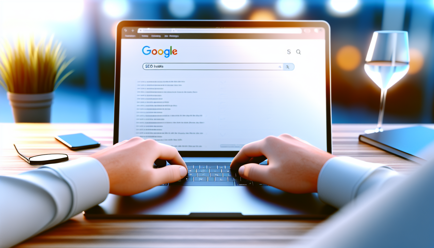 Hotel SEO: Hospitality industry optimization for stronger travel visibility - AI-generated illustration for Industry SEO