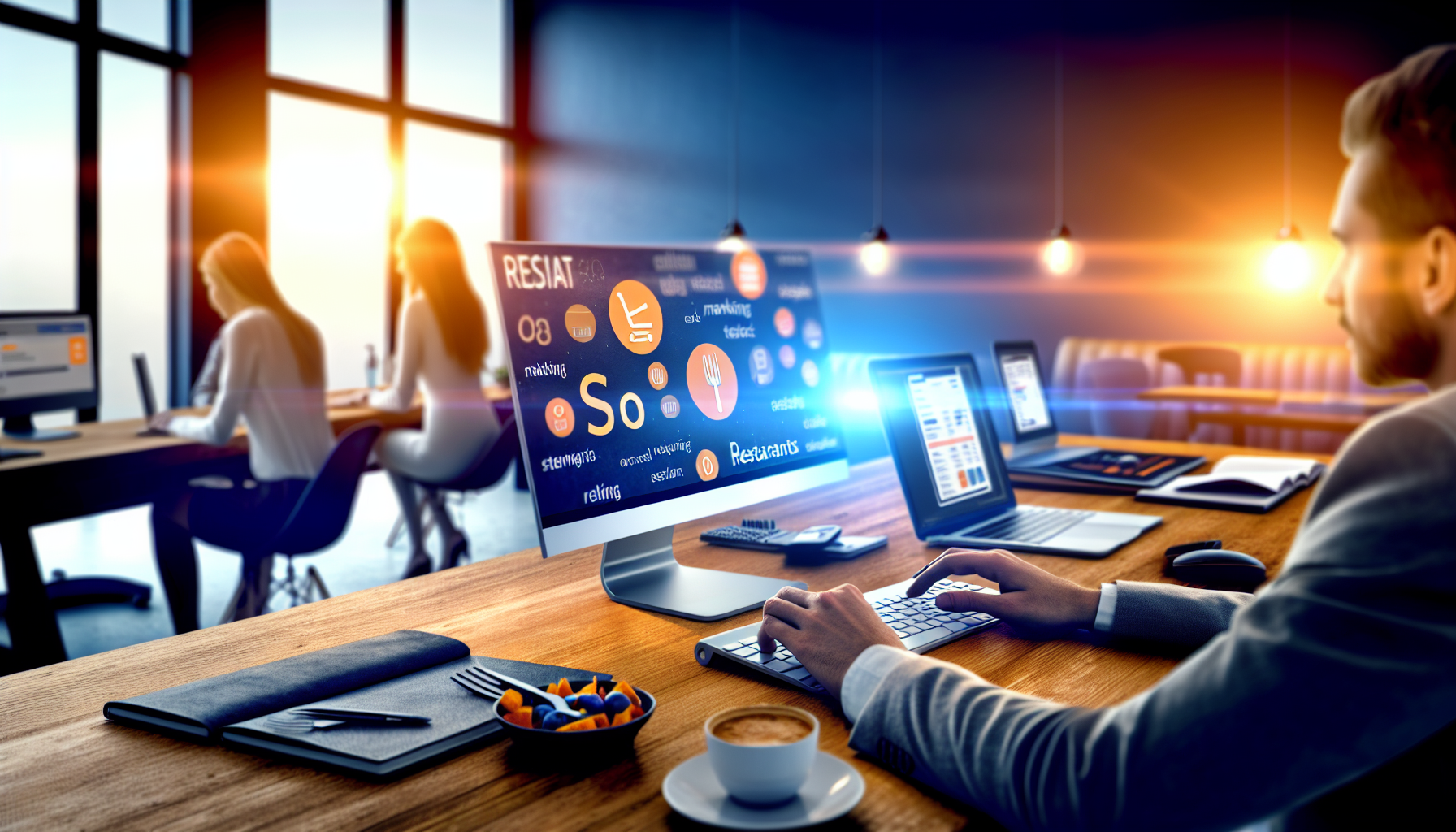 Restaurant SEO: local search dominance strategies for restaurant growth - AI-generated illustration for Industry SEO