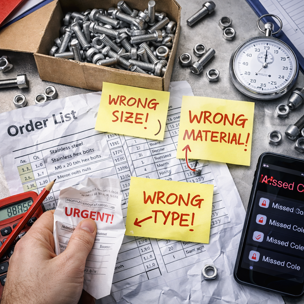 Bestelstress? 5 bestelmissers bij RVS bevestigingsmiddelen - Professional photography