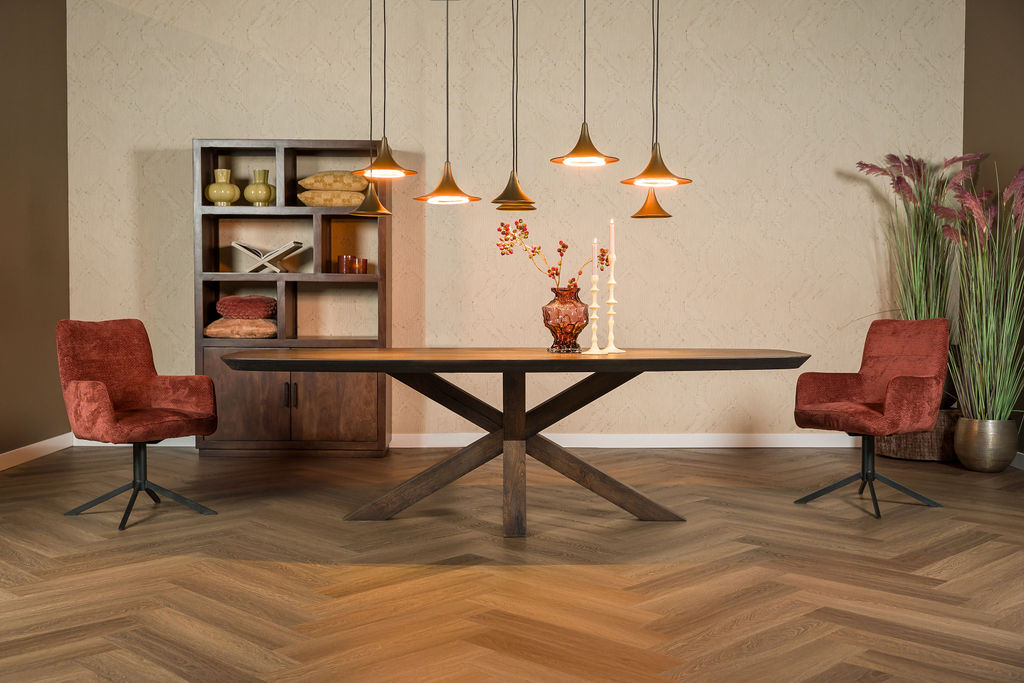 Eetkamerstoelen personaliseren: zo kies je kleur, stof en poten